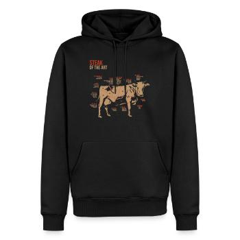 Steak Champ Winter BBQ Pitmaster - Männer Premium Bio Hoodie - Schwarz - Vorne - Nico (187cm)