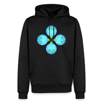 Schöne Weihnachtskugeln Christbaumkugeln - Männer Premium Bio Hoodie - Schwarz - Vorne - Nico (187cm)
