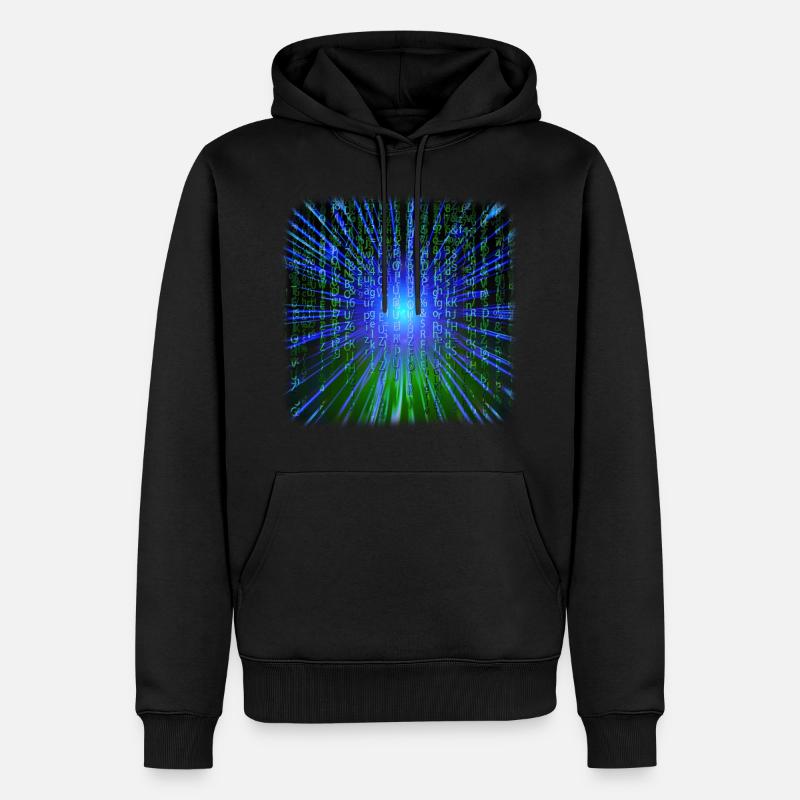 Déformation technologique - Sweat à capuche Premium bio Homme - noir