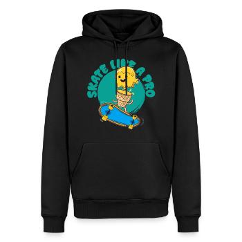 Eis Skateboarder - Männer Premium Bio Hoodie - Schwarz - Vorne - Nico (187cm)