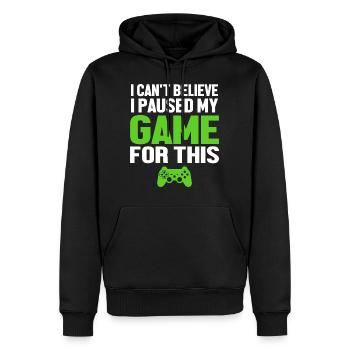 Gaming - Men’s Premium Organic Hoodie - black - Front - Nico (187cm)