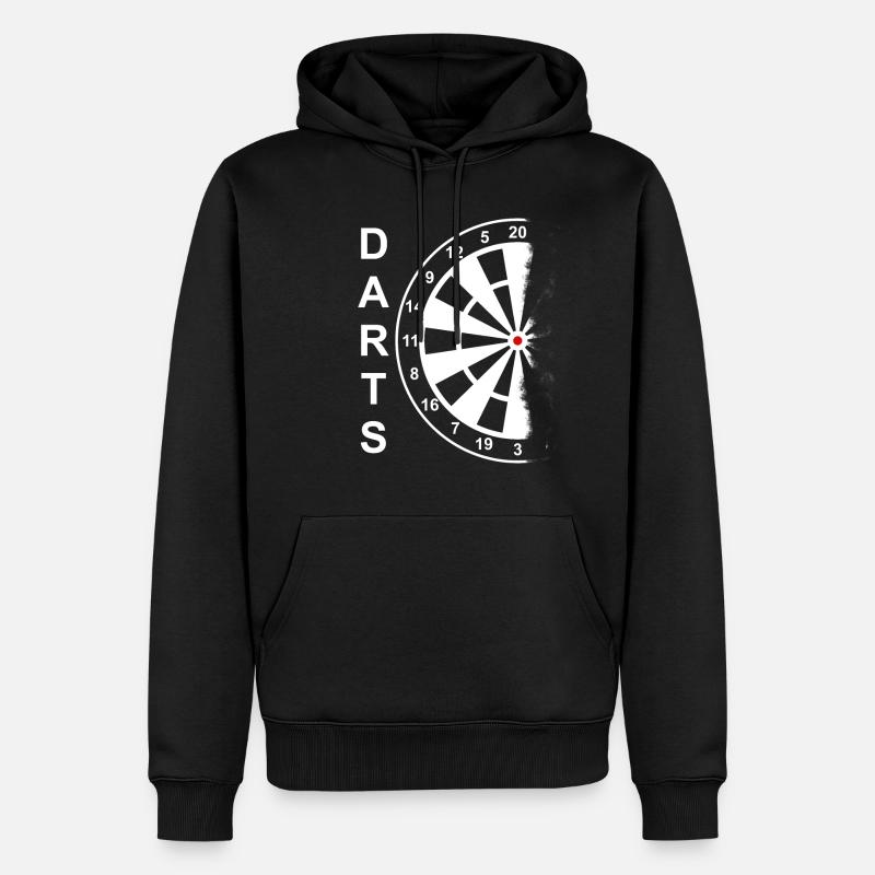 Darts Dartscheibe - Männer Premium Bio Hoodie - Schwarz