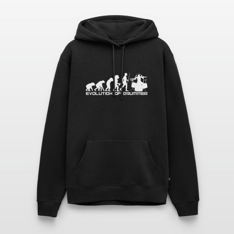 Drum development Evolution Stone Age drum Men’s Premium Organic Hoodie
