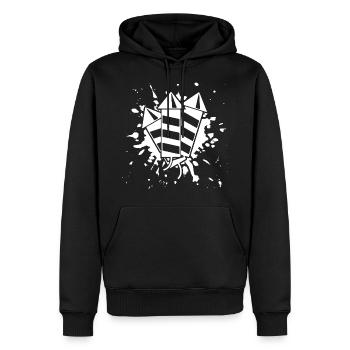 Silvester Rakete Explosion Happy new year Neujahr - Männer Premium Bio Hoodie - Schwarz - Vorne - Nico (187cm)