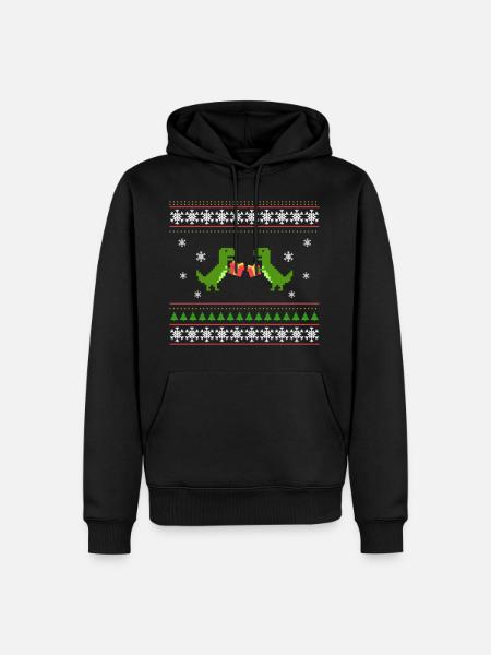 Ugly Christmas - Männer Premium Bio Hoodie - Schwarz