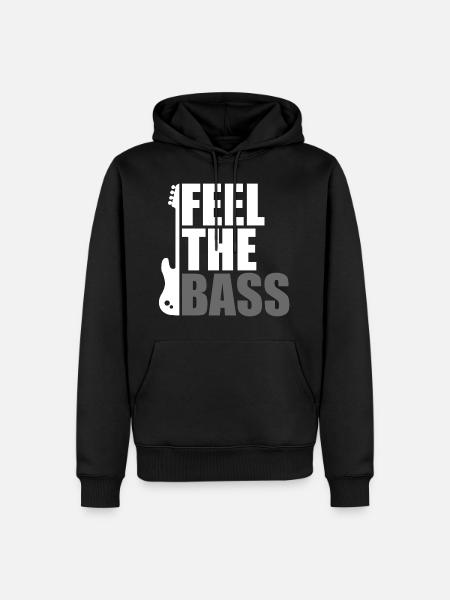 Bass - Männer Premium Bio Hoodie - Schwarz