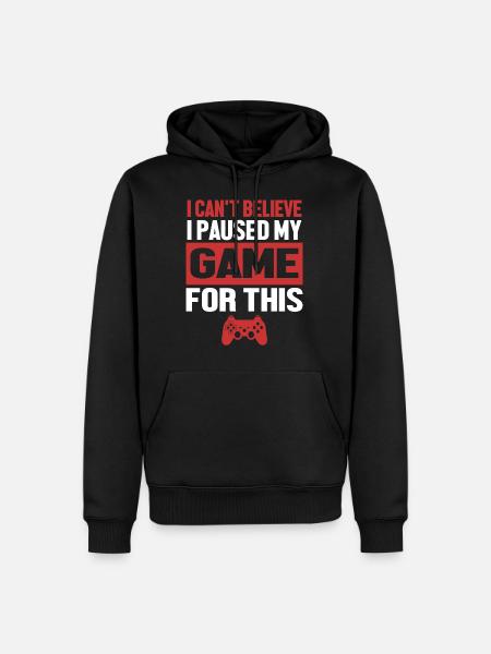 Gamer - Männer Premium Bio Hoodie - Schwarz