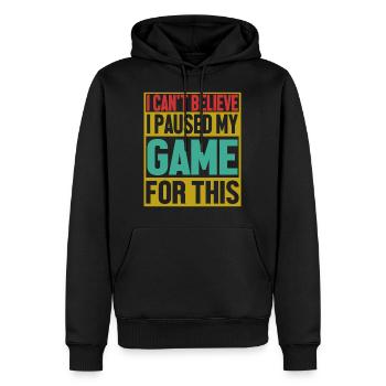 Gamer - Männer Premium Bio Hoodie - Schwarz - Vorne - Nico (187cm)