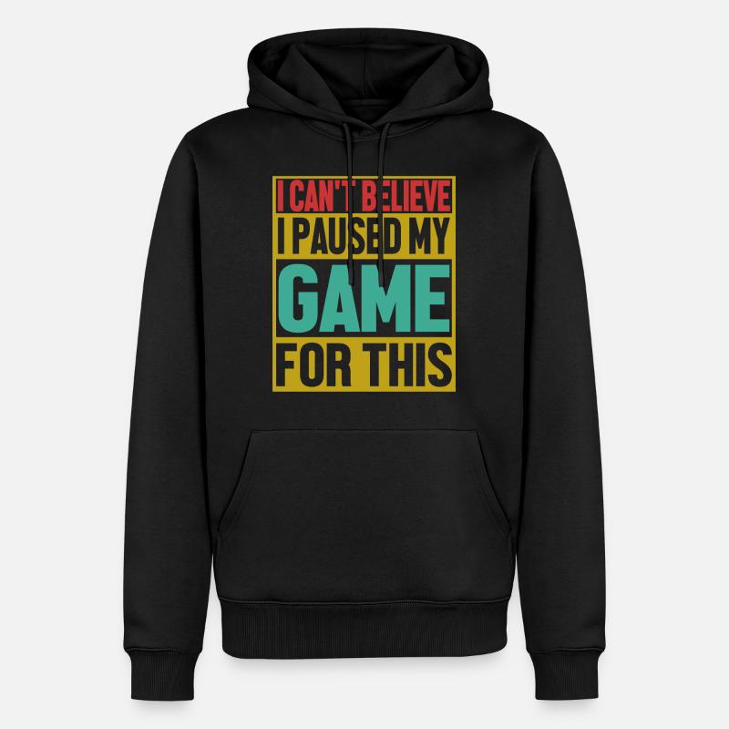 Gamer - Männer Premium Bio Hoodie - Schwarz