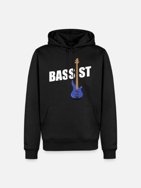 Bass Bassist Bass Player rock guitare musicale - Sweat à capuche Premium bio Homme - noir