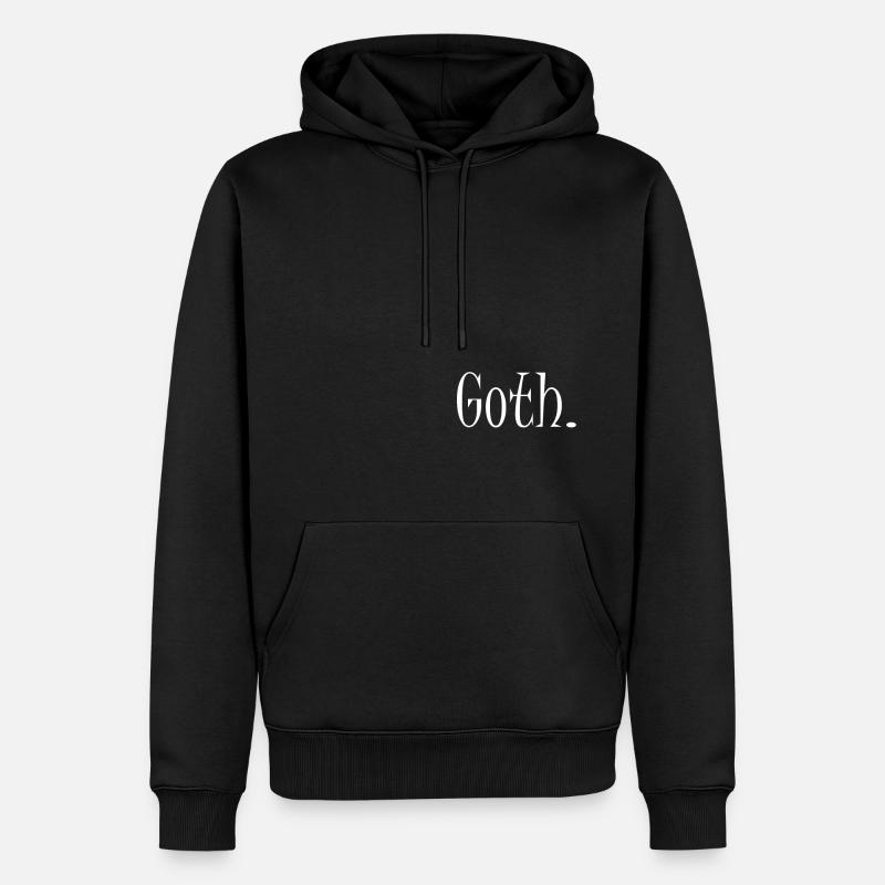 Goth - Männer Premium Bio Hoodie - Schwarz