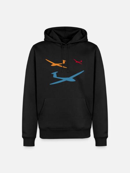 Sailplane Glider Glider - Men’s Premium Organic Hoodie - black