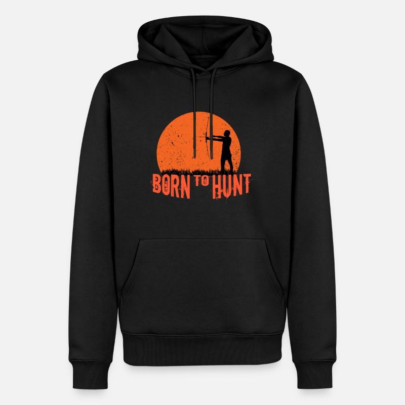 Jagen - Männer Premium Bio Hoodie - Schwarz