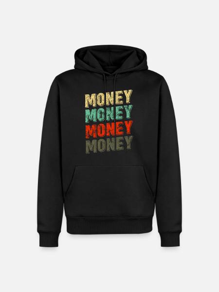 Conception de l'argent - Sweat à capuche Premium bio Homme - noir