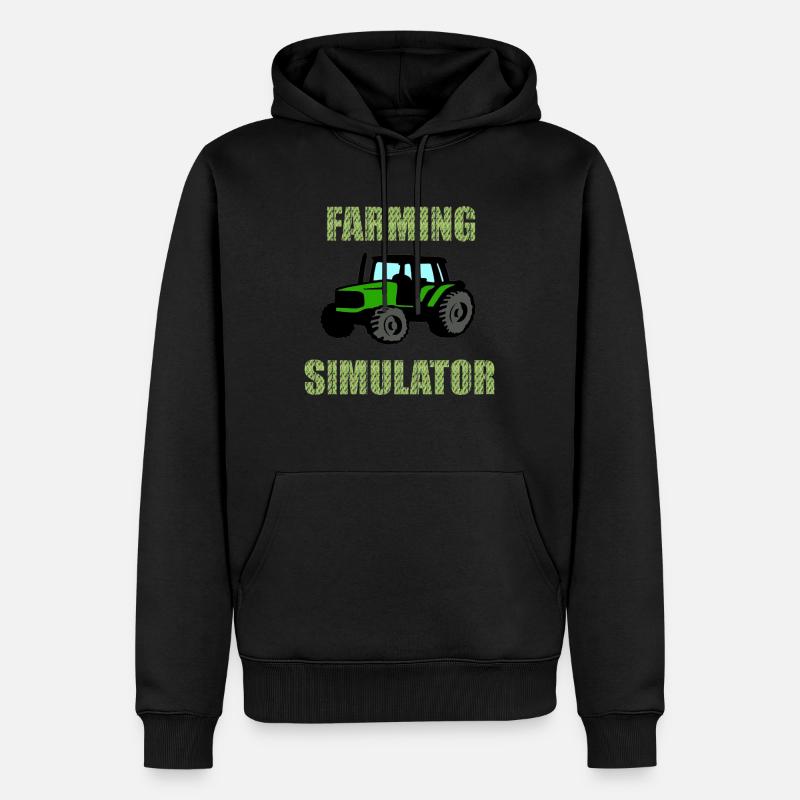 Farming Simulator - Männer Premium Bio Hoodie - Schwarz