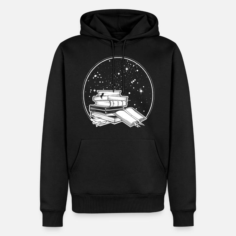 livres - Sweat à capuche Premium bio Homme - noir