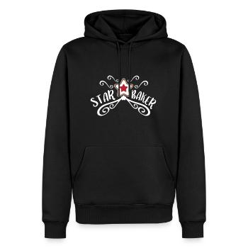 Cuisson - Star Baker - Sweat à capuche Premium bio Homme - noir - Devant - Nico (187cm)
