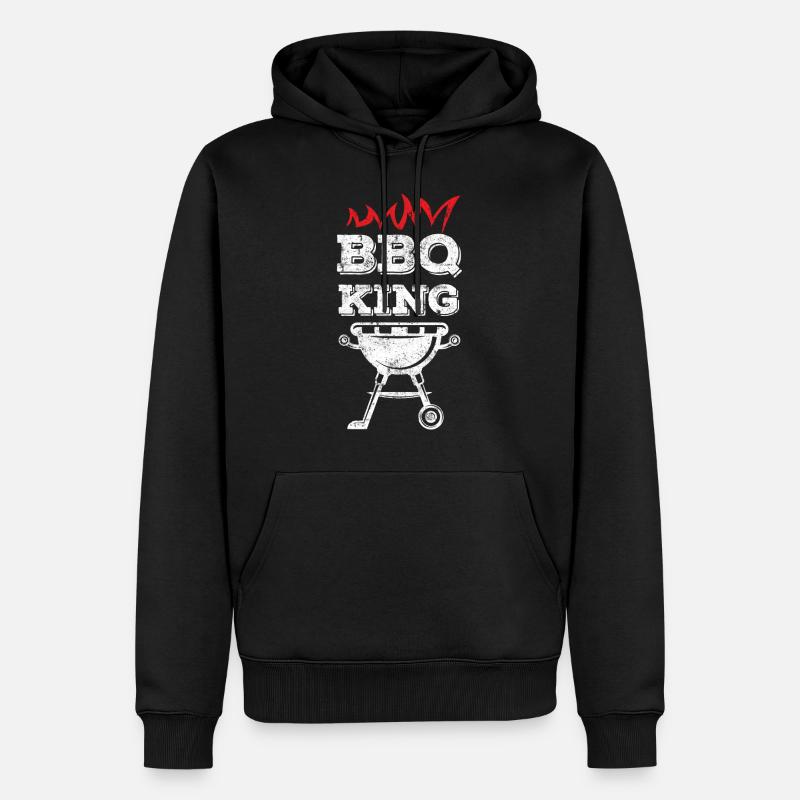 barbecue roi barbecue - Sweat à capuche Premium bio Homme - noir