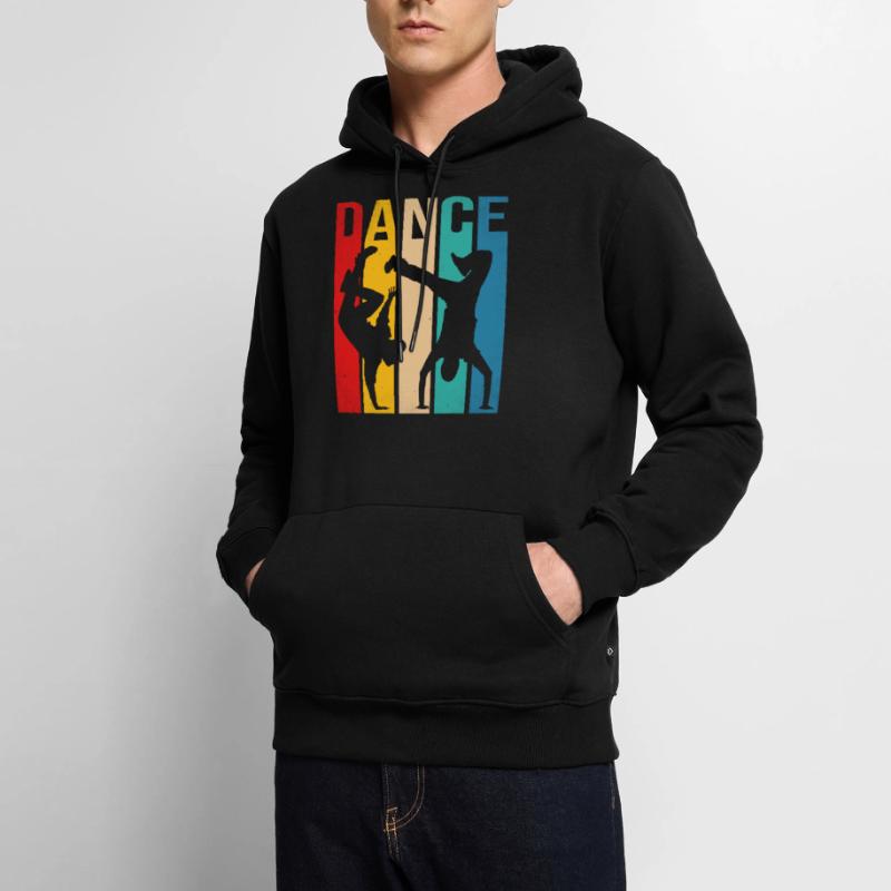 Danseuse Rétro Danse Breakdance Bboy Breakdancer Sweat à capuche Premium bio Homme