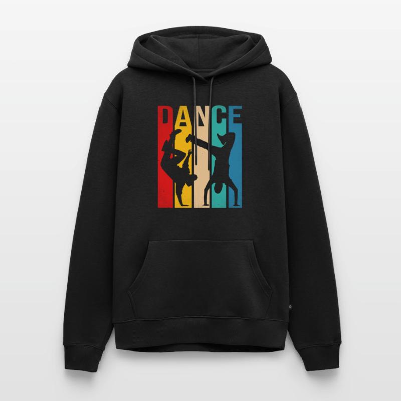 Danseuse Rétro Danse Breakdance Bboy Breakdancer Sweat à capuche Premium bio Homme