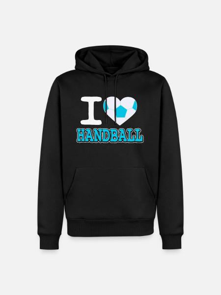 I love handball - Men’s Premium Organic Hoodie - black