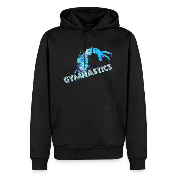 do gymnastics - Men’s Premium Organic Hoodie - black - Front - Nico (187cm)