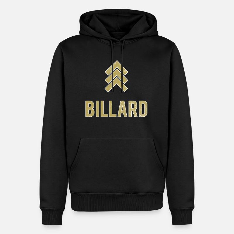 billard - Sweat à capuche Premium bio Homme - noir