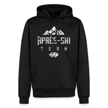 apres ski party team - Männer Premium Bio Hoodie - Schwarz - Vorne - Nico (187cm)