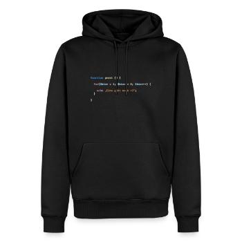 Prost Bier Nerd Code Geschenk - Männer Premium Bio Hoodie - Schwarz - Vorne - Nico (187cm)