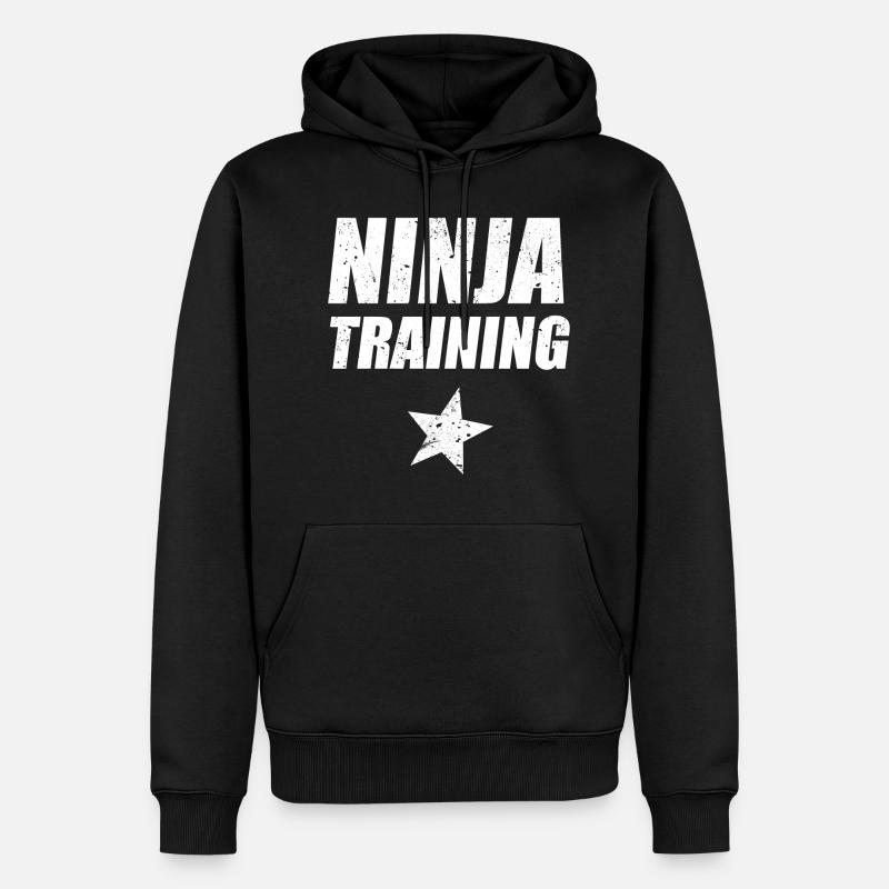 Ninja Warrior - Ninja Training - Men’s Premium Organic Hoodie - black