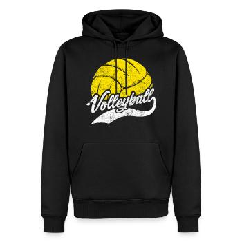 Volleyball Sport - Männer Premium Bio Hoodie - Schwarz - Vorne - Nico (187cm)