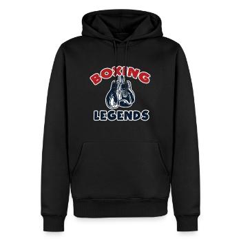 Boxen Kampfsport Handschuhe Geschenkidee - Männer Premium Bio Hoodie - Schwarz - Vorne - Nico (187cm)