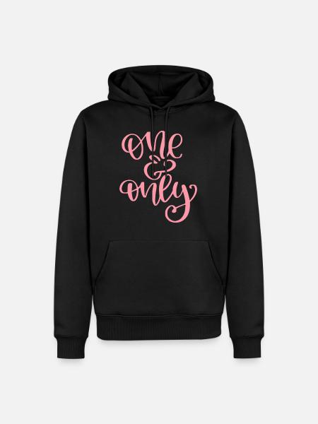One And Only - Men’s Premium Organic Hoodie - black