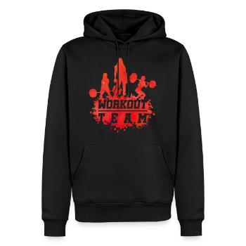 Fitness women group - Men’s Premium Organic Hoodie - black - Front - Nico (187cm)