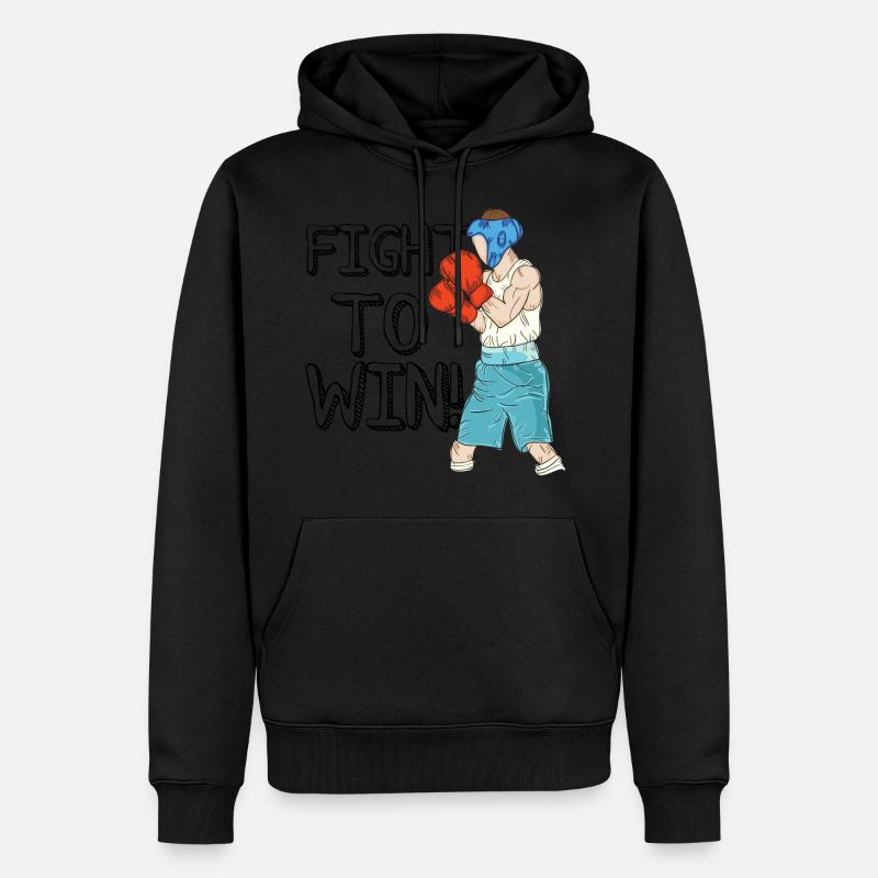 Boxe boxe - Sweat à capuche Premium bio Homme - noir