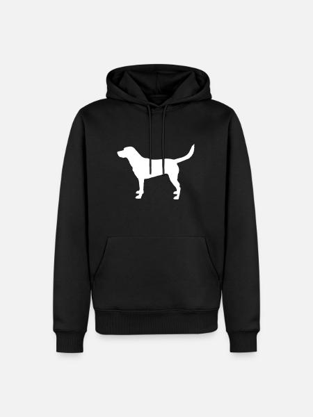 Labrador - Männer Premium Bio Hoodie - Schwarz