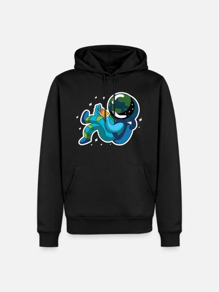 Astronaut coffee - Men’s Premium Organic Hoodie - black