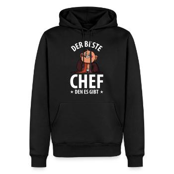 Der beste chef den es gibt baby - Männer Premium Bio Hoodie - Schwarz - Vorne - Nico (187cm)