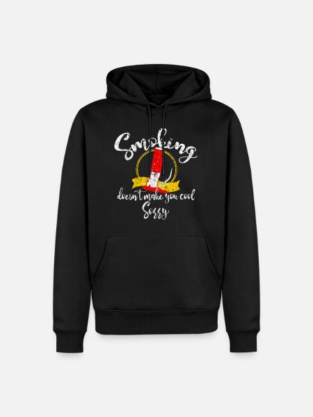 Cigarette - Men’s Premium Organic Hoodie - black