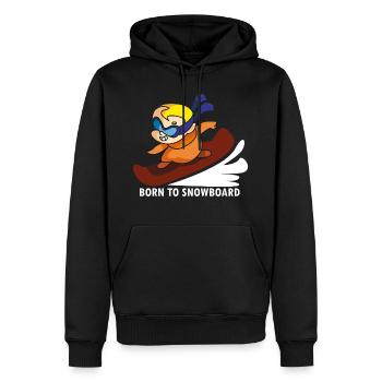 snowboard baby snowboarding - Männer Premium Bio Hoodie - Schwarz - Vorne - Nico (187cm)