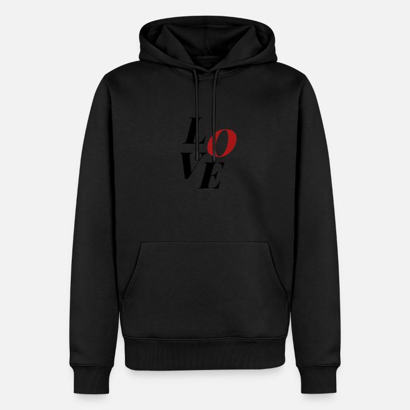 Liebe - Männer Premium Bio Hoodie - undefined