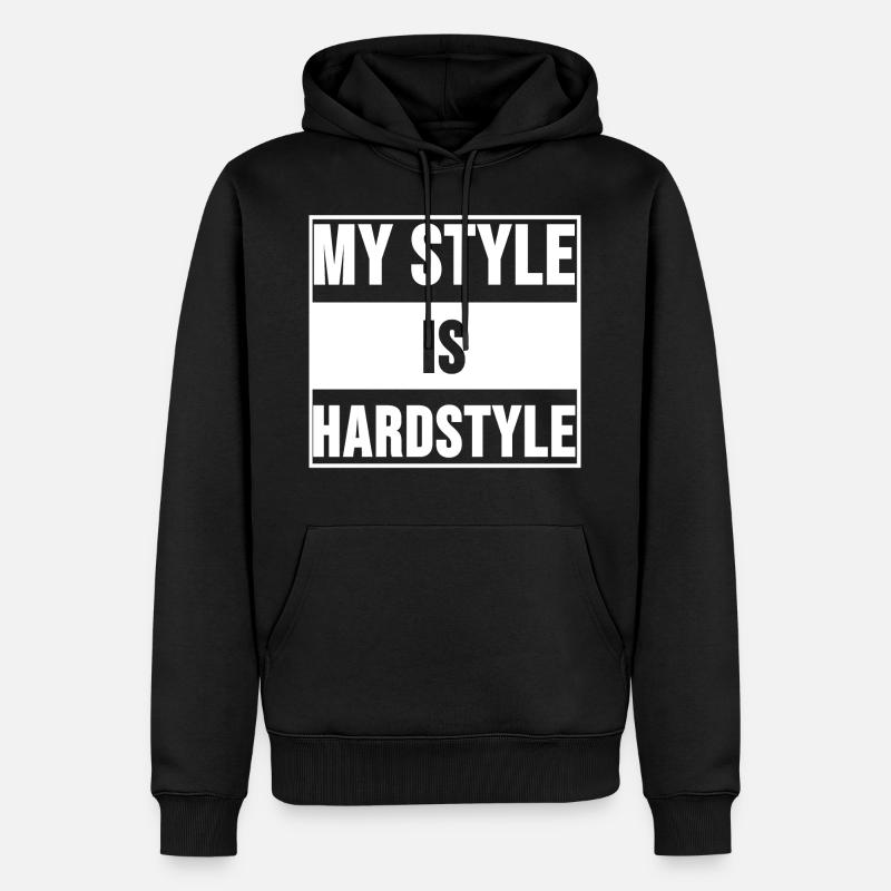 Hardstyle - Sweat à capuche Premium bio Homme - noir