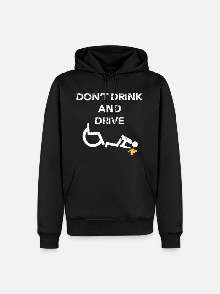 Rollstuhlfahrer - Männer Premium Bio Hoodie - Schwarz