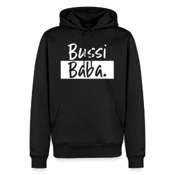 Bussi Baba Tschuess Geschenk Idee Wien Oesterreich - Männer Premium Bio Hoodie - Schwarz - Vorne - Nico (187cm)