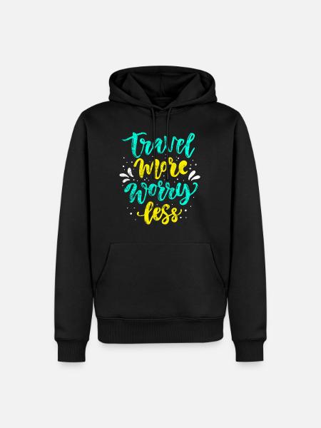 Travel journey - Men’s Premium Organic Hoodie - black