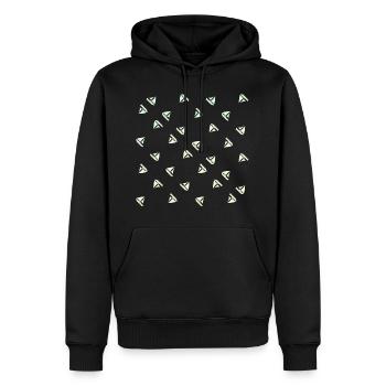 Segelboote Muster Boot Segelschiff - Männer Premium Bio Hoodie - Schwarz - Vorne - Nico (187cm)