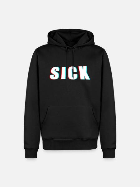 SICK SHIRTS - Men’s Premium Organic Hoodie - black