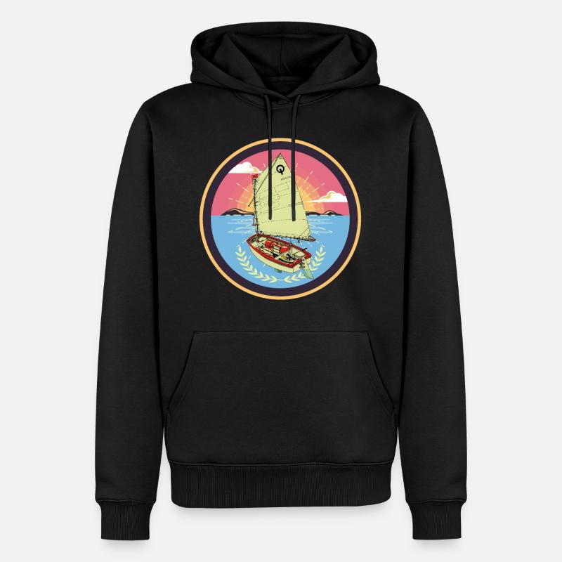 Optimist - Sweat à capuche Premium bio Homme - noir