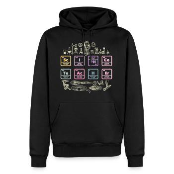 Advanced Chemistry Course - Men’s Premium Organic Hoodie - black - Front - Nico (187cm)