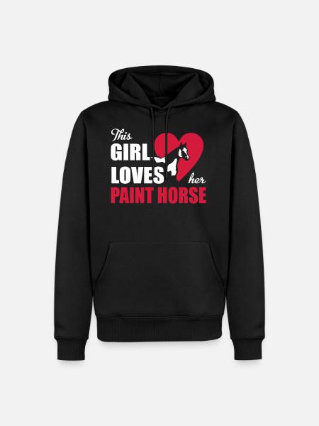 Paint horse - Men’s Premium Organic Hoodie - black